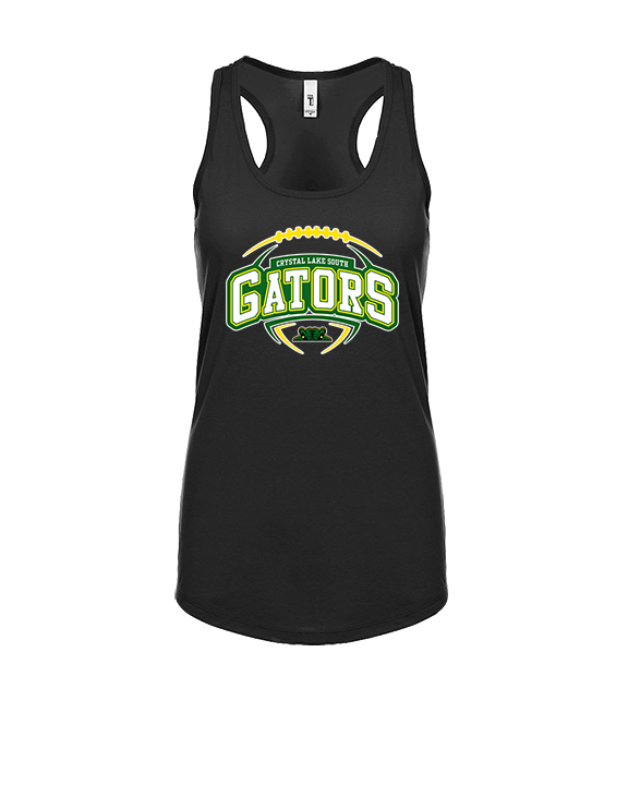 Crystal Lake South HS Football Toss - Womens Tank Top
