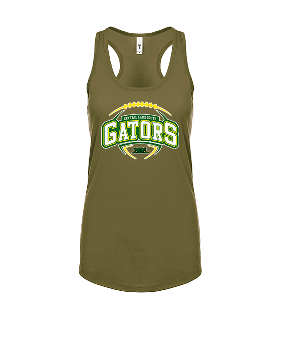 Crystal Lake South HS Football Toss - Womens Tank Top