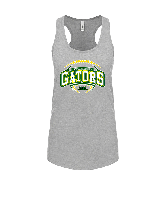 Crystal Lake South HS Football Toss - Womens Tank Top
