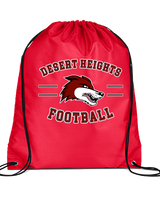 Desert Heights Preparatory HS Football Curve - Drawstring Bag