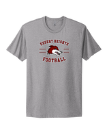 Desert Heights Preparatory HS Football Curve - Mens Select Cotton T-Shirt