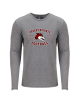 Desert Heights Preparatory HS Football Curve - Tri-Blend Long Sleeve