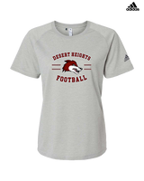 Desert Heights Preparatory HS Football Curve - Womens Adidas Performance Shirt