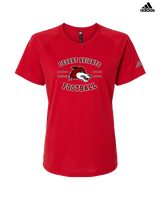 Desert Heights Preparatory HS Football Curve - Womens Adidas Performance Shirt