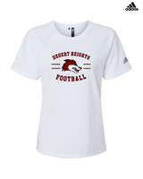 Desert Heights Preparatory HS Football Curve - Womens Adidas Performance Shirt