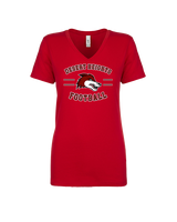 Desert Heights Preparatory HS Football Curve - Womens Vneck