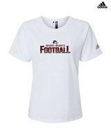 Desert Heights Preparatory HS Football Splatter - Womens Adidas Performance Shirt