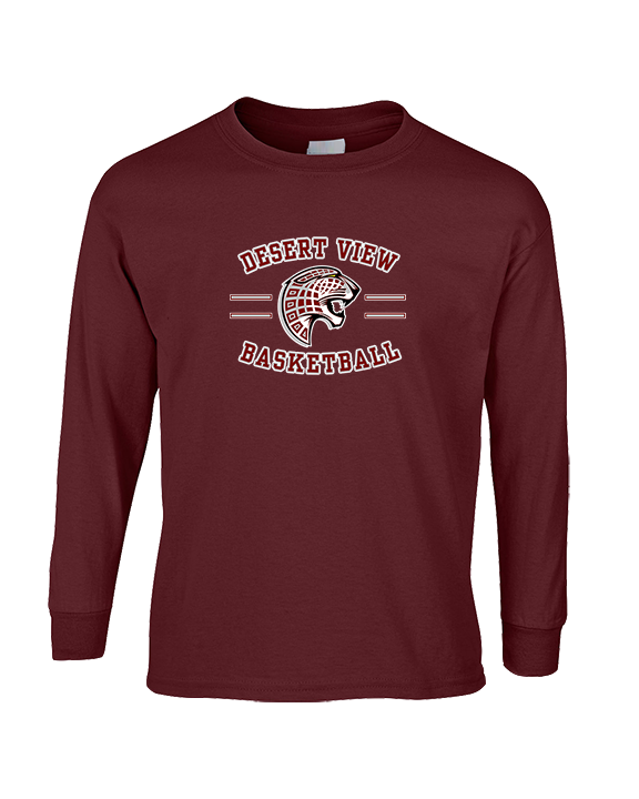 Desert View HS Boys Basketball Curve - Cotton Longsleeve