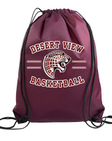 Desert View HS Boys Basketball Curve - Drawstring Bag