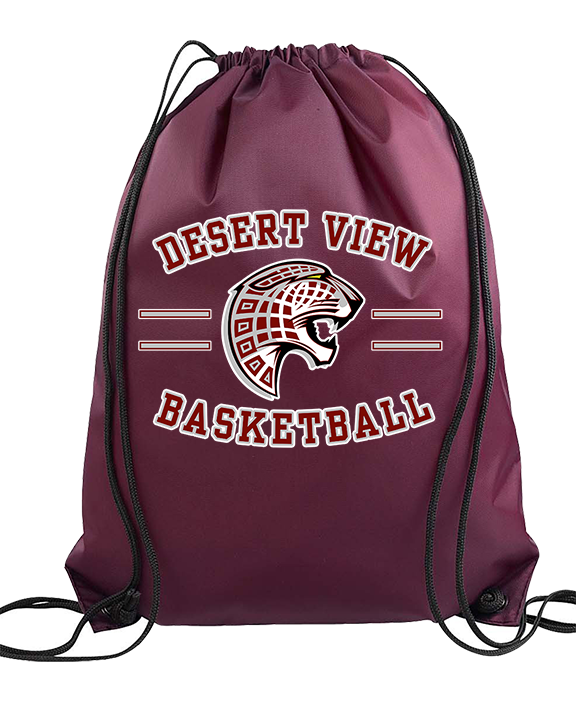 Desert View HS Boys Basketball Curve - Drawstring Bag