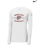 Desert View HS Boys Basketball Curve - Mens Nike Longsleeve