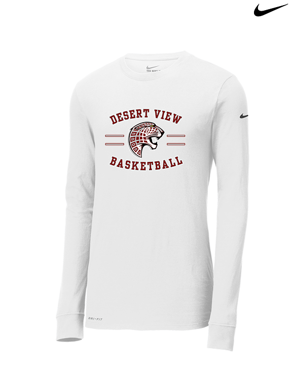 Desert View HS Boys Basketball Curve - Mens Nike Longsleeve