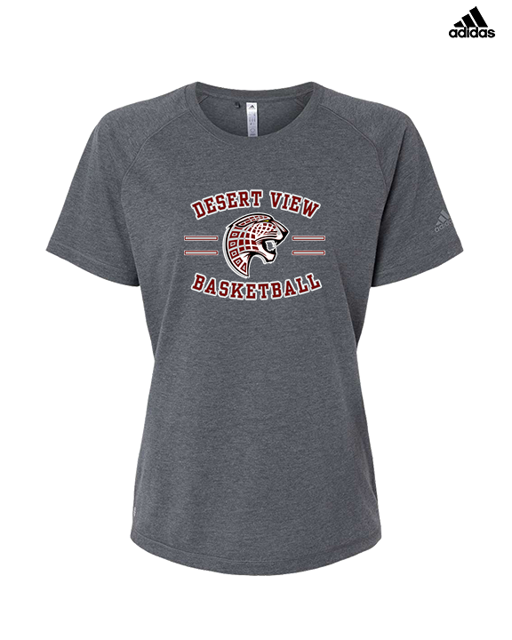 Desert View HS Boys Basketball Curve - Womens Adidas Performance Shirt