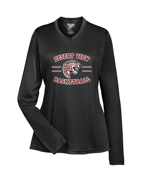 Desert View HS Boys Basketball Curve - Womens Performance Longsleeve