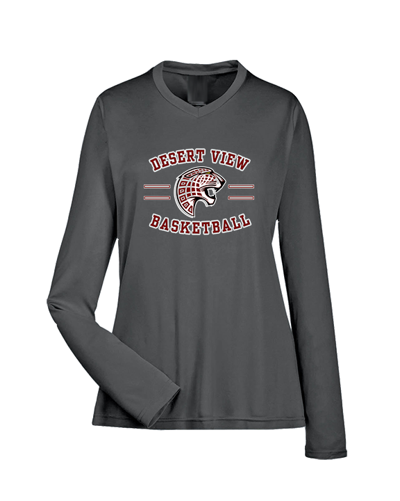Desert View HS Boys Basketball Curve - Womens Performance Longsleeve
