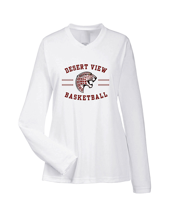 Desert View HS Boys Basketball Curve - Womens Performance Longsleeve
