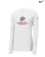 Desert View HS Boys Basketball Split - Mens Nike Longsleeve