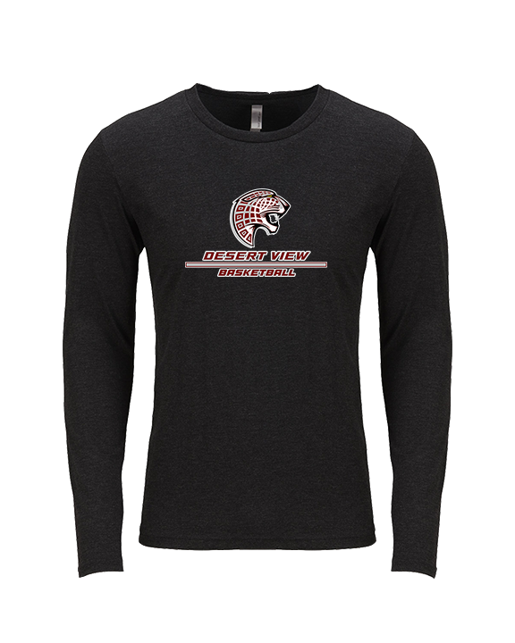 Desert View HS Boys Basketball Split - Tri-Blend Long Sleeve