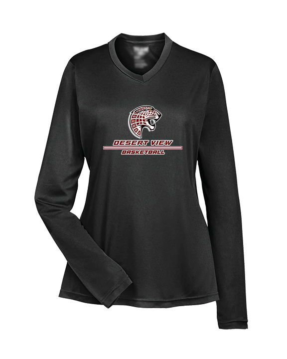 Desert View HS Boys Basketball Split - Womens Performance Longsleeve