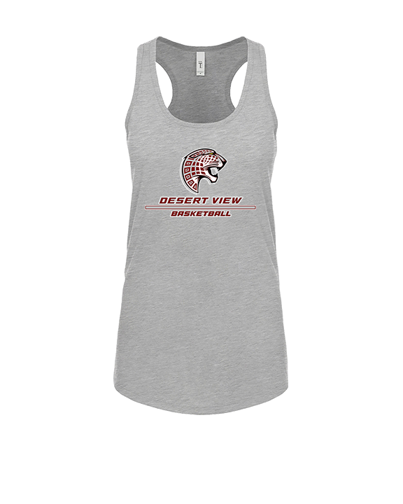 Desert View HS Boys Basketball Split - Womens Tank Top