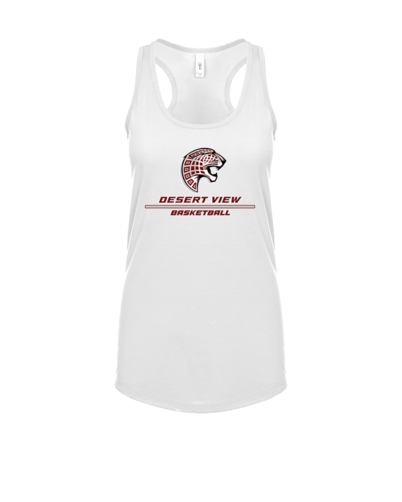 Desert View HS Boys Basketball Split - Womens Tank Top