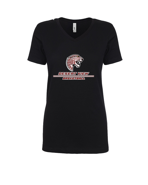 Desert View HS Boys Basketball Split - Womens Vneck
