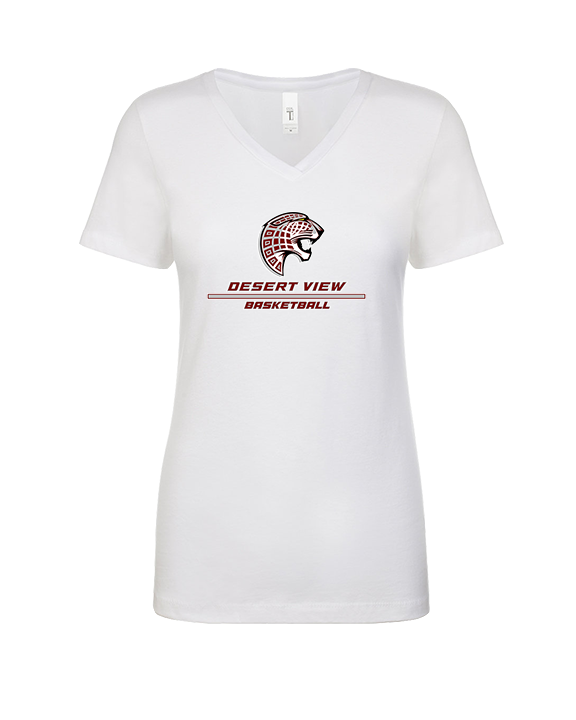 Desert View HS Boys Basketball Split - Womens Vneck