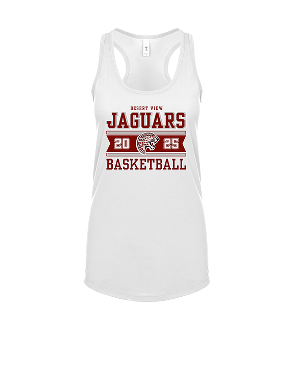 Desert View HS Boys Basketball Stamp - Womens Tank Top