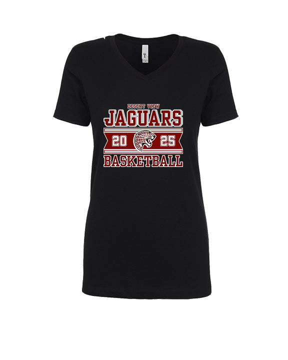 Desert View HS Boys Basketball Stamp - Womens Vneck