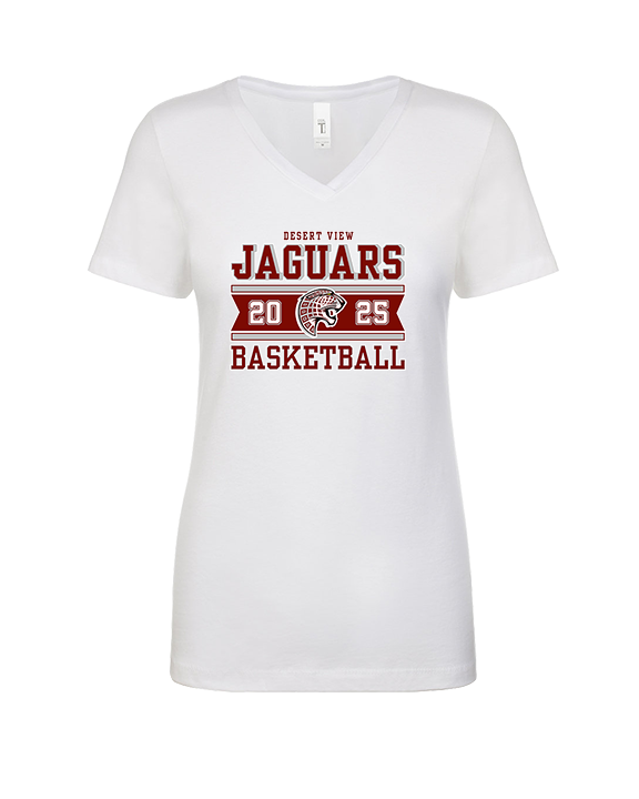 Desert View HS Boys Basketball Stamp - Womens Vneck