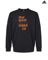 Douglas HS Wrestling Eat Sleep Wrestle - Mens Adidas Crewneck