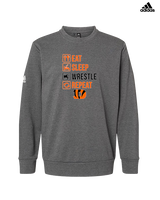 Douglas HS Wrestling Eat Sleep Wrestle - Mens Adidas Crewneck