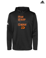 Douglas HS Wrestling Eat Sleep Wrestle - Mens Adidas Hoodie