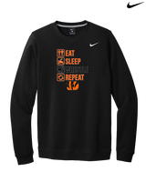 Douglas HS Wrestling Eat Sleep Wrestle - Mens Nike Crewneck