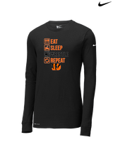 Douglas HS Wrestling Eat Sleep Wrestle - Mens Nike Longsleeve