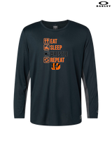 Douglas HS Wrestling Eat Sleep Wrestle - Mens Oakley Longsleeve