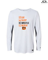 Douglas HS Wrestling Eat Sleep Wrestle - Mens Oakley Longsleeve