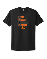 Douglas HS Wrestling Eat Sleep Wrestle - Mens Select Cotton T-Shirt