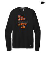 Douglas HS Wrestling Eat Sleep Wrestle - New Era Performance Long Sleeve