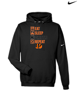 Douglas HS Wrestling Eat Sleep Wrestle - Nike Club Fleece Hoodie