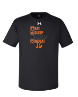 Douglas HS Wrestling Eat Sleep Wrestle - Under Armour Mens Team Tech T-Shirt