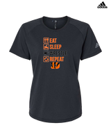 Douglas HS Wrestling Eat Sleep Wrestle - Womens Adidas Performance Shirt