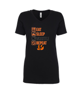Douglas HS Wrestling Eat Sleep Wrestle - Womens Vneck