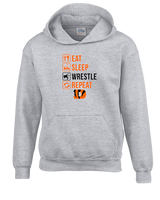 Douglas HS Wrestling Eat Sleep Wrestle - Youth Hoodie