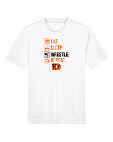 Douglas HS Wrestling Eat Sleep Wrestle - Youth Performance Shirt