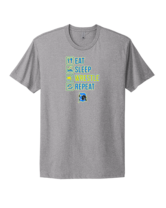 Dudley HS Wrestling Eat Sleep - Mens Select Cotton T-Shirt