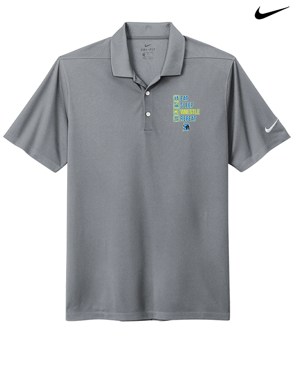 Dudley HS Wrestling Eat Sleep - Nike Polo