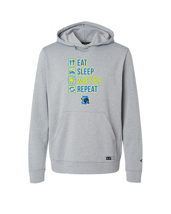 Dudley HS Wrestling Eat Sleep - Oakley Performance Hoodie