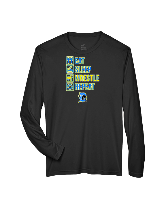 Dudley HS Wrestling Eat Sleep - Performance Longsleeve