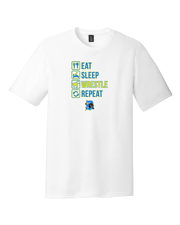 Dudley HS Wrestling Eat Sleep - Tri-Blend Shirt